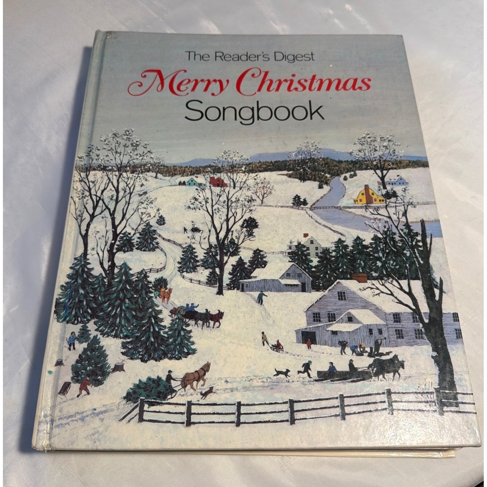 Vtg ReaderDigest Merry Christmas Songbook 1981 Hardcover Spiral with Lyric Book